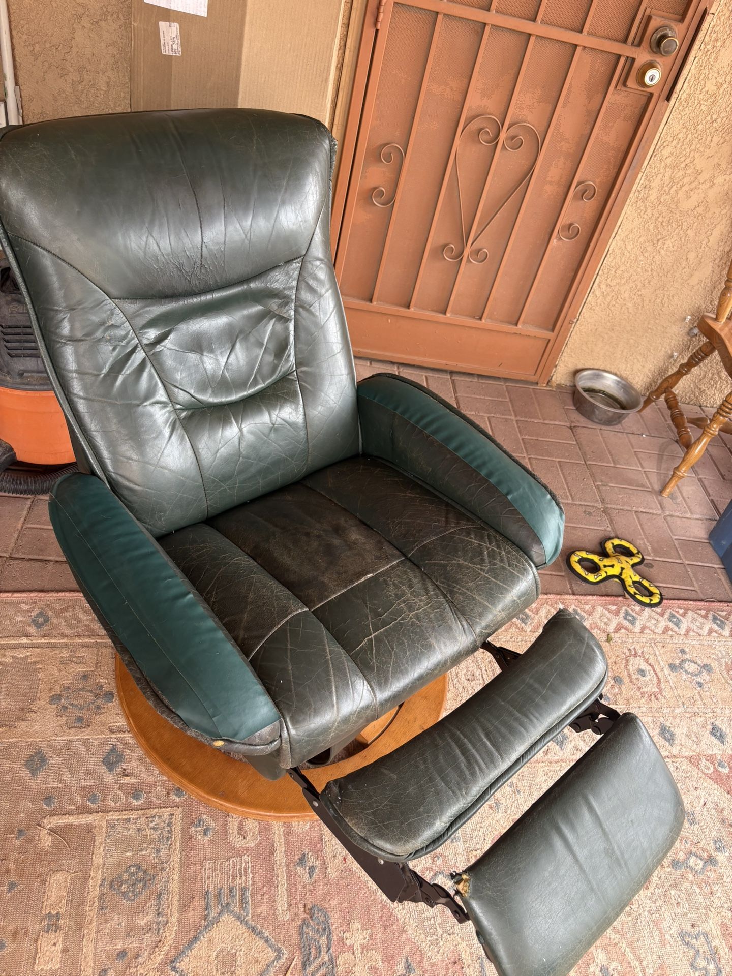 Leather Swivel Recliner Chair