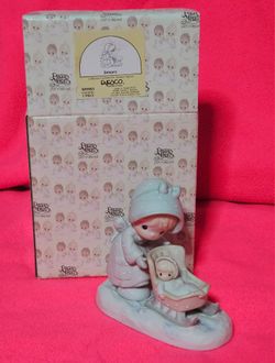Precious Moments January Porcelain Figurine