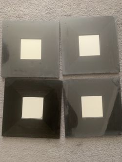 Set of 4- IKEA square mirrors