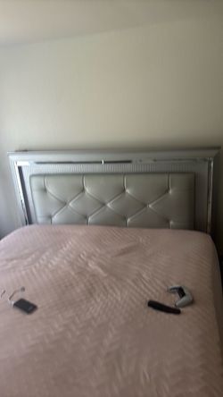 King size bed and mattress and boxspring