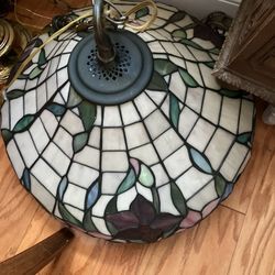 Stained Glass Hanging Antique Lamp 