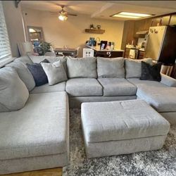 Gray Sectional Couch Gently Used