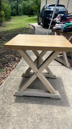 Farmhouse living room end tables
