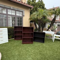 Bookshelves And Desk. Must Go Today! 