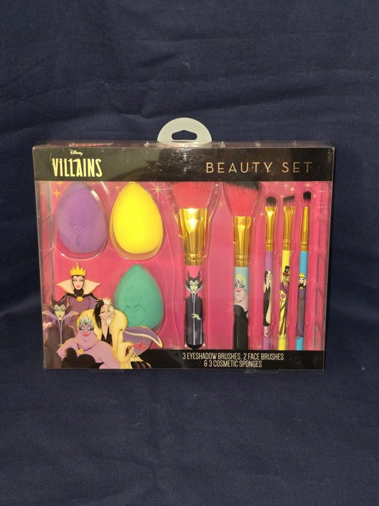 Disney Villains Makeup Brush And Sponge Set