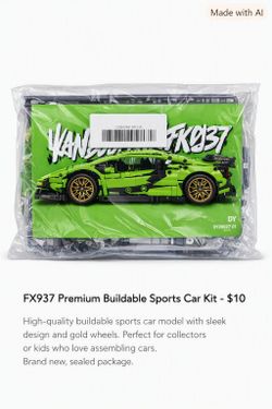 TitleFX937 Buildable Sports Car Model Kit