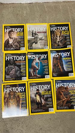 National Geographic History Magazine Lot of 10