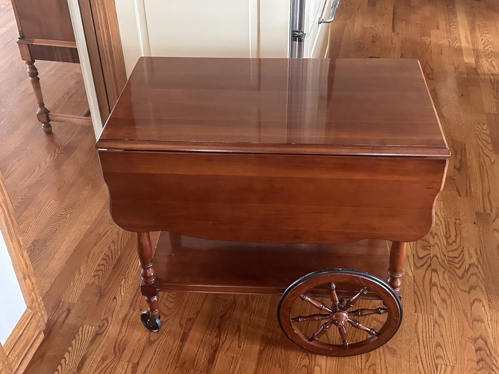 Vintage Cherry Tea Cart 