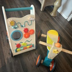 activity walker and toddler bike