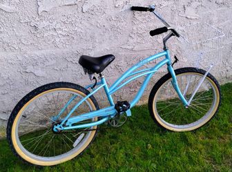 Women's Firmstrong 24" Beach Cruiser bike bicicleta basket