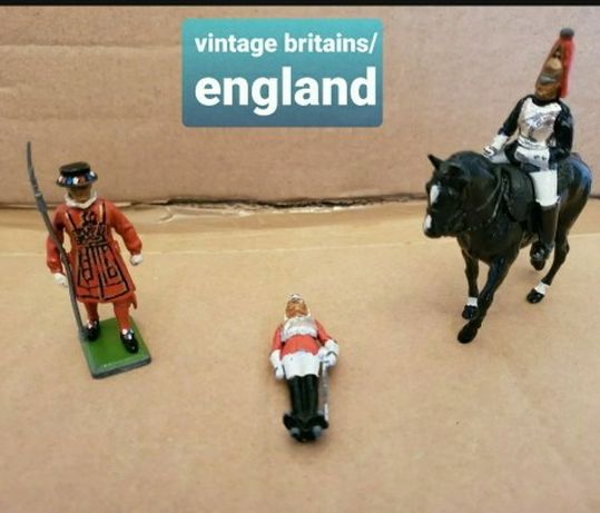 Vintage Metal Horse, Toy Figure Rider, Britains Figure from England, Soldier