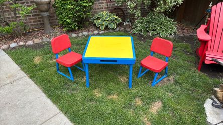 Fisher price children’s table and 2 chairs