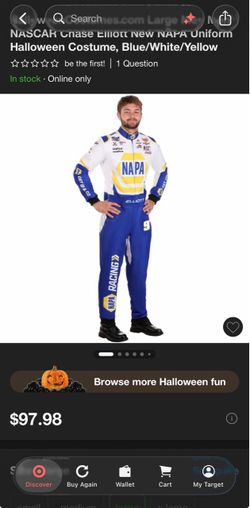 Adult Chase Elliot NASCAR Costume