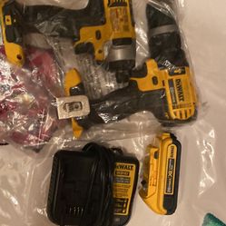 Dewall Drill And Impact 20vlt 