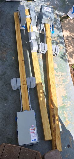 Temporary Power Pole Set Up