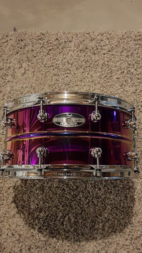 Super Rare Pearl Omar Hakim 30th Anniversary Limited Edition Signature Series Snare Drum!