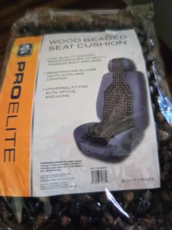 Wood Beaded Seat Cushion