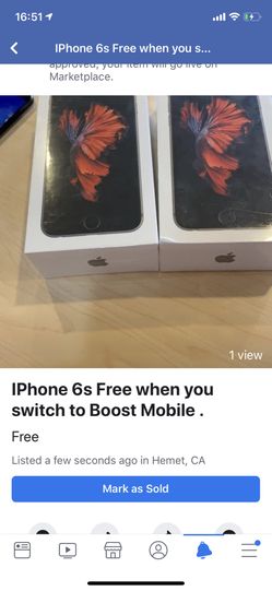 Free iPhone 6s when you Switch to boost mobile