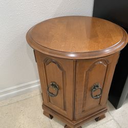 Antique Traditional Table With Storage