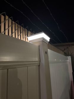 Solar Fence Post Cap Lights | For Vinyl   Fence