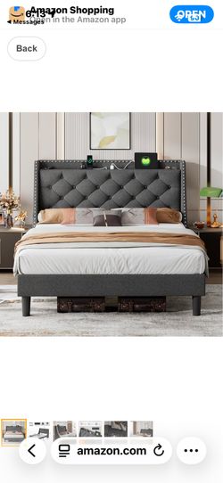 Twin bed and mattress