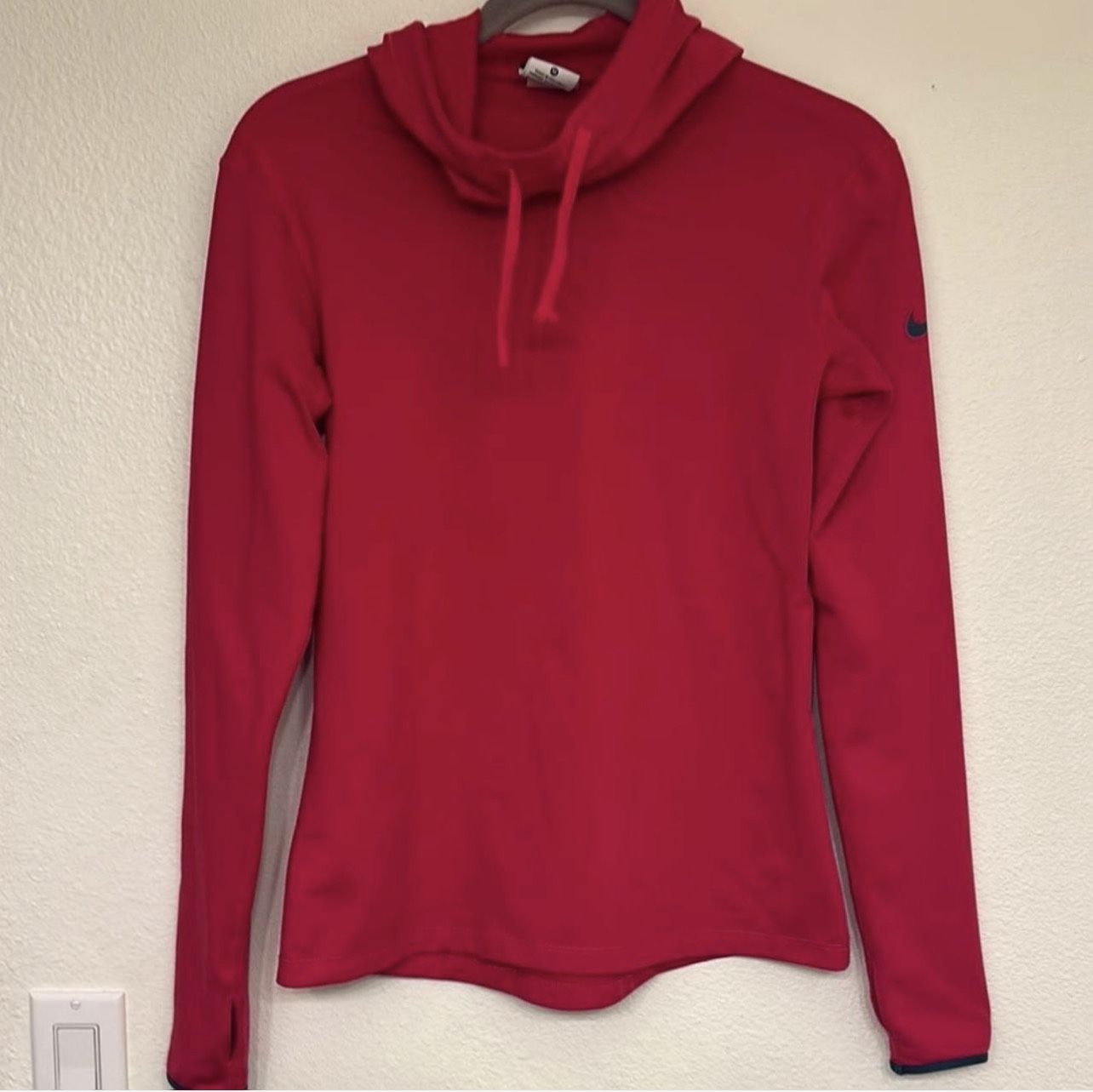 Nike Women's hot pink/ fuchsia. Dri-fit Hoodie Top