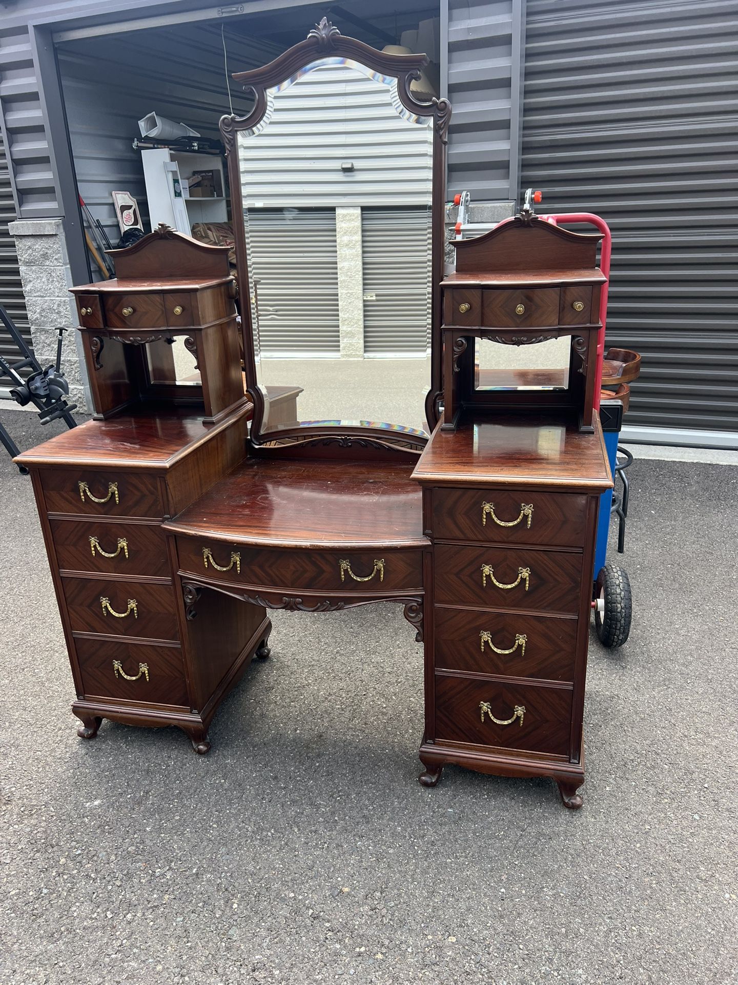 Vintage High Quality Armoire Mahogany