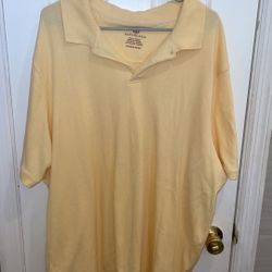 Covington light yellow short sleeve polo size XXL