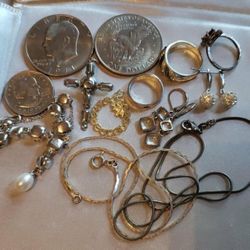 X15 STERLING SILVER 925 EARRING RING NECKLACE PENDANT CHARM JEWELRY LOT