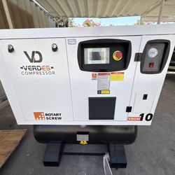 Industrial Rotary Screw Air Compressor – 10HP (7.5kW) – Like New 