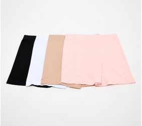 Breezies Comfort Breeze Set of 3 Seamless Long Leg Panties Basic, Size 1X Plus
