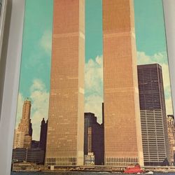 WORLD TRADE CENTER CANVAS PRINT  31 X 19”