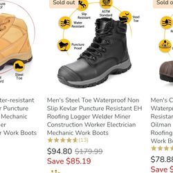 Ŵork Boots Steel Toe