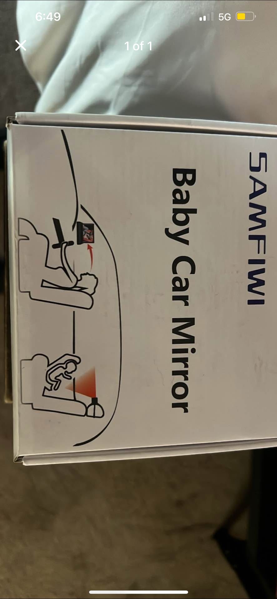 A baby camera to go in your car so you can see the baby