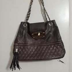 Large Purplish Grey Purse