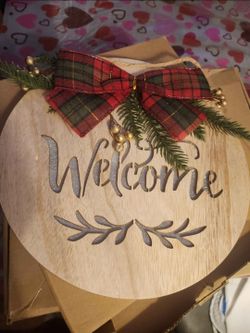 NEW Welcome sign with light