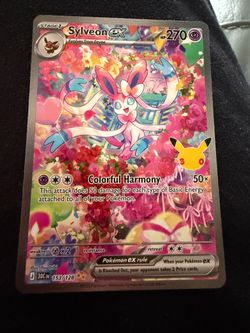 Sylveon ex 153/128 30th Pokemon celebration Pokemon card