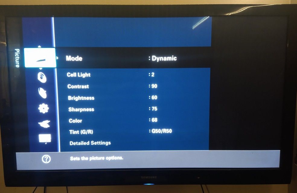 Samsung 55" Flat Screen Plasma TV w/ Mount