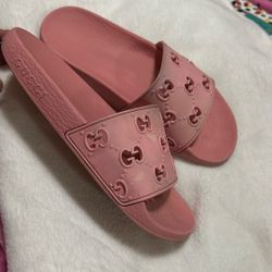 Pink Gucci Slides 