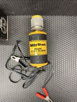 VINTAGE HOBBY SHACK DELUXE 12 VOLT RC PLANE, CAR,STARTER....asking $30.00