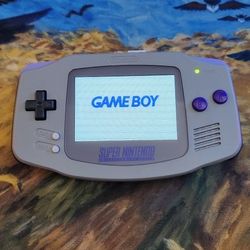 Custom Nintendo Gameboy Advanced (Snes Theme)