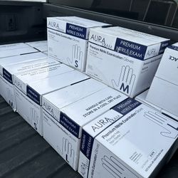 Aura nitrile gloves 1000 pc per box