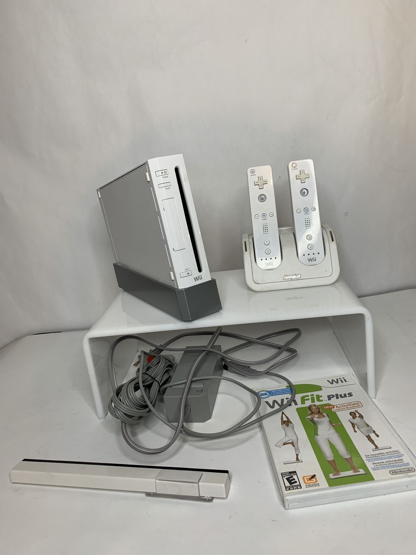 Nintendo wii with controllers and games