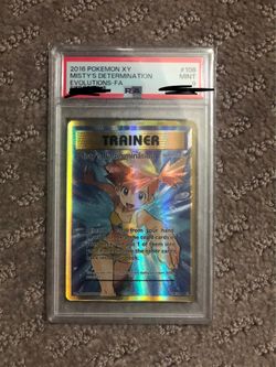 Pokemon XY Evolutions MISTYS DETERMINATION (PSA 9)