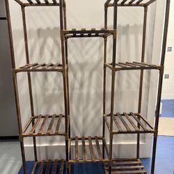 Plant Shelf Stand – Holds 9 Plants + Hanging Spot