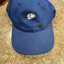 Vintage France 98 Coupe Du Monde Baseball Hat Shipping Avaialbe 