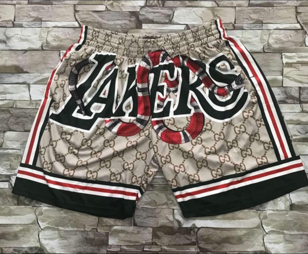 Lakers Gucci Mitchell And Ness Shorts Size Medium Or XL