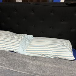 Black Upholstery Studded Bedframe