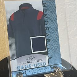 GAME USED NE Patriots Belichick