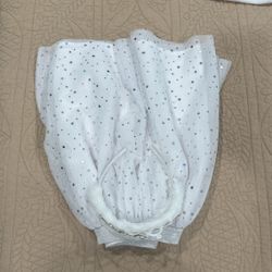 Cute birthday skirt and fluffy crown